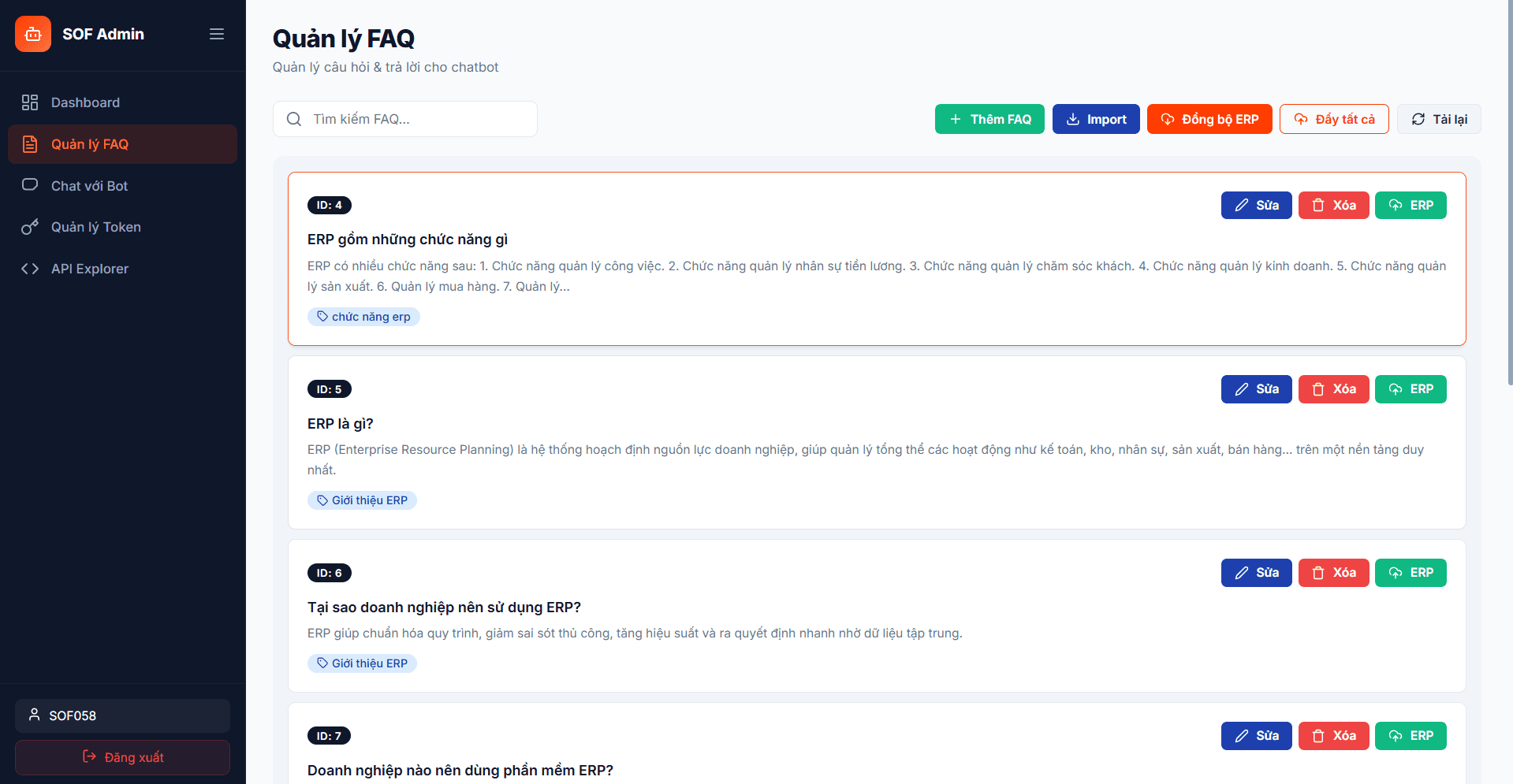 Enterprise Chatbot Management & Knowledge Orchestrator - Screenshot 3